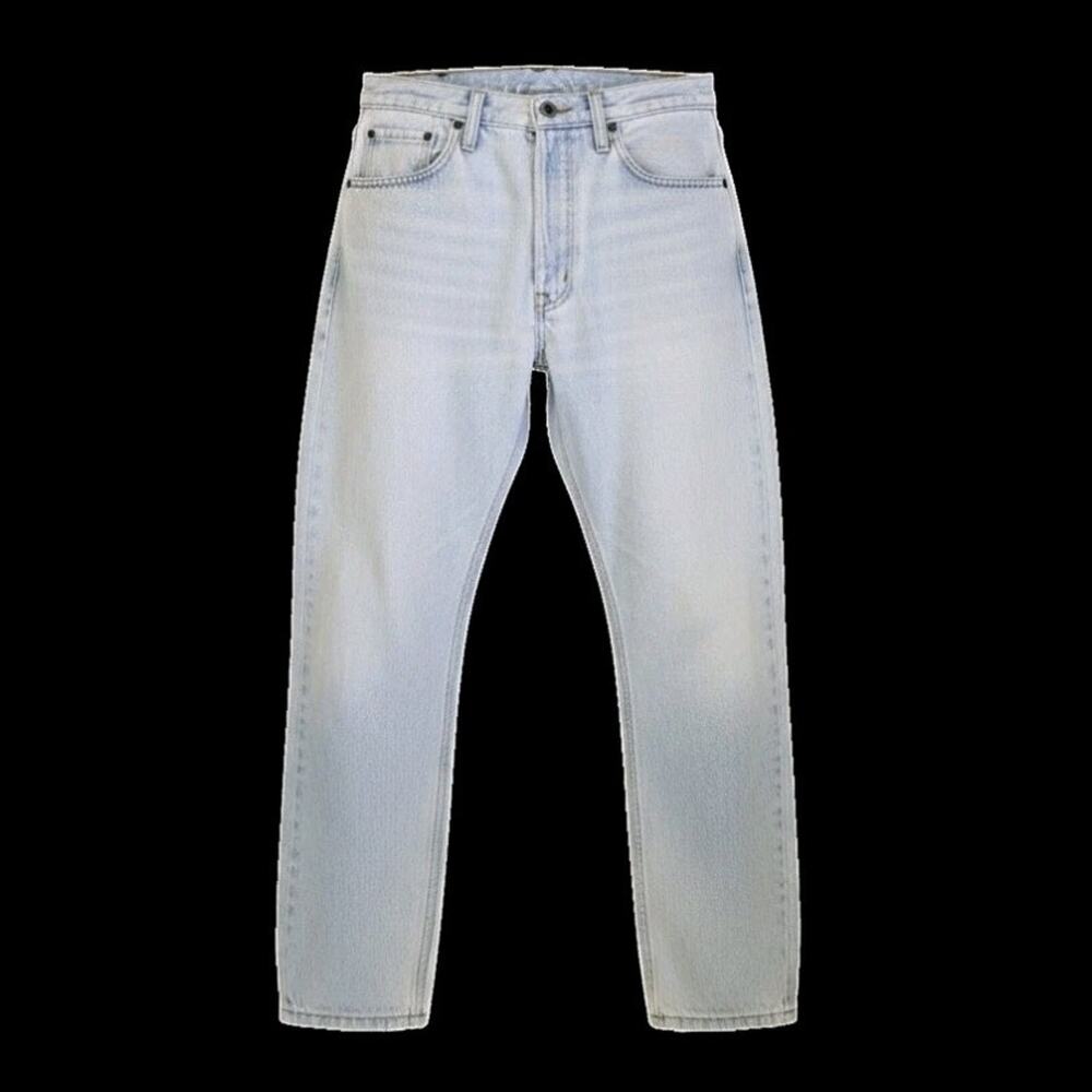 Levi's Mens 1990s 504 Straight Leg Light Wash Denim Jeans 34" x 29" USA Preppy